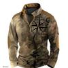 Fashion Men's Sweatshirt 3d Printed Half Zip Men's Polo Shirt