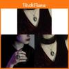 Gothic Black Cat Pendant Necklace With Alloy Charm For Men And Women