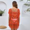 Women Crochet Hollow Tassel Beach Cover Up Sexy Swimsuit Cover