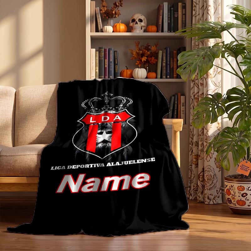 Club Sport La Alajuelense Custom Flannel Blankets Soft Warm Cozy Throws for Home Decor Holiday Gifts