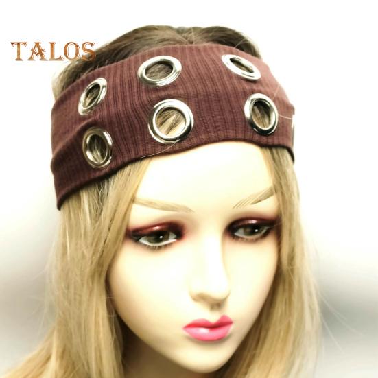 Frauen Haarband Hohl Design Metall Elemente Weiche Atmungsaktive Haar Seil Sport Yoga Party Frauen Haar Zubehör
