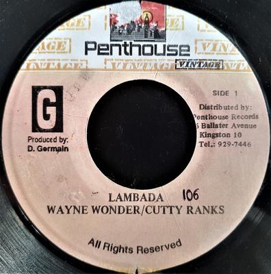 7inch Record WAYNE WONDER & CUTTY RANKS - Lambada NONE Penthouse Vinta Jamaica Reggae, Ska & Dub Used