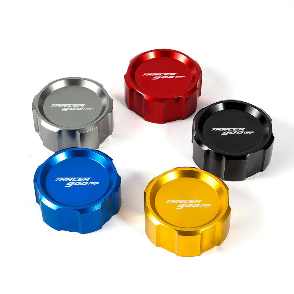 Pro motocykl Yamaha TRACER 900 /GT 900GT 2018, víčko hlavní nádržky přední brzdové kapaliny a kryt zadní olejové nádržky