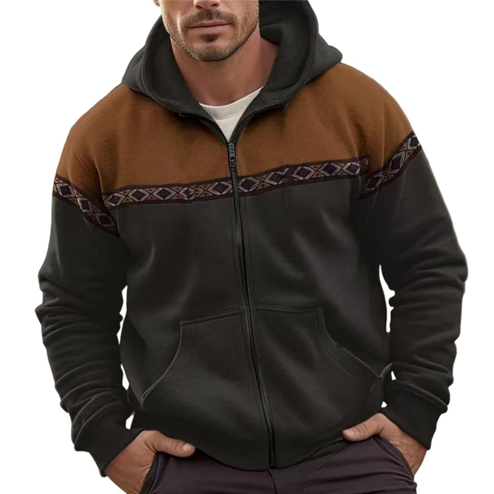 Men s  Leisure  Fashion  Hooded Hood  Zipper  Coat L чёрный