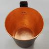 Vintage Reines Kupfer Kaffeebecher,Tasse Moscow Mule Becher Gravur Hammerstruktur Geflochtener Griff 450 ml Bierkrug,Teetasse Geschirr