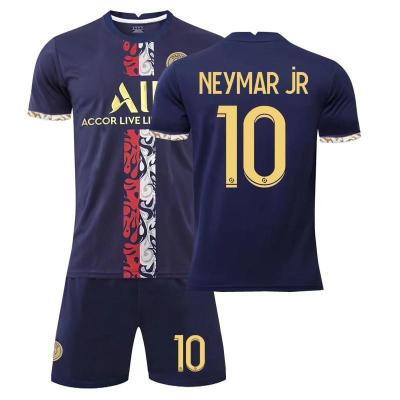 22-23 New Paris Home No. 30 7 Mbappe 10 Neymar Jersey Set Football Quick Dry