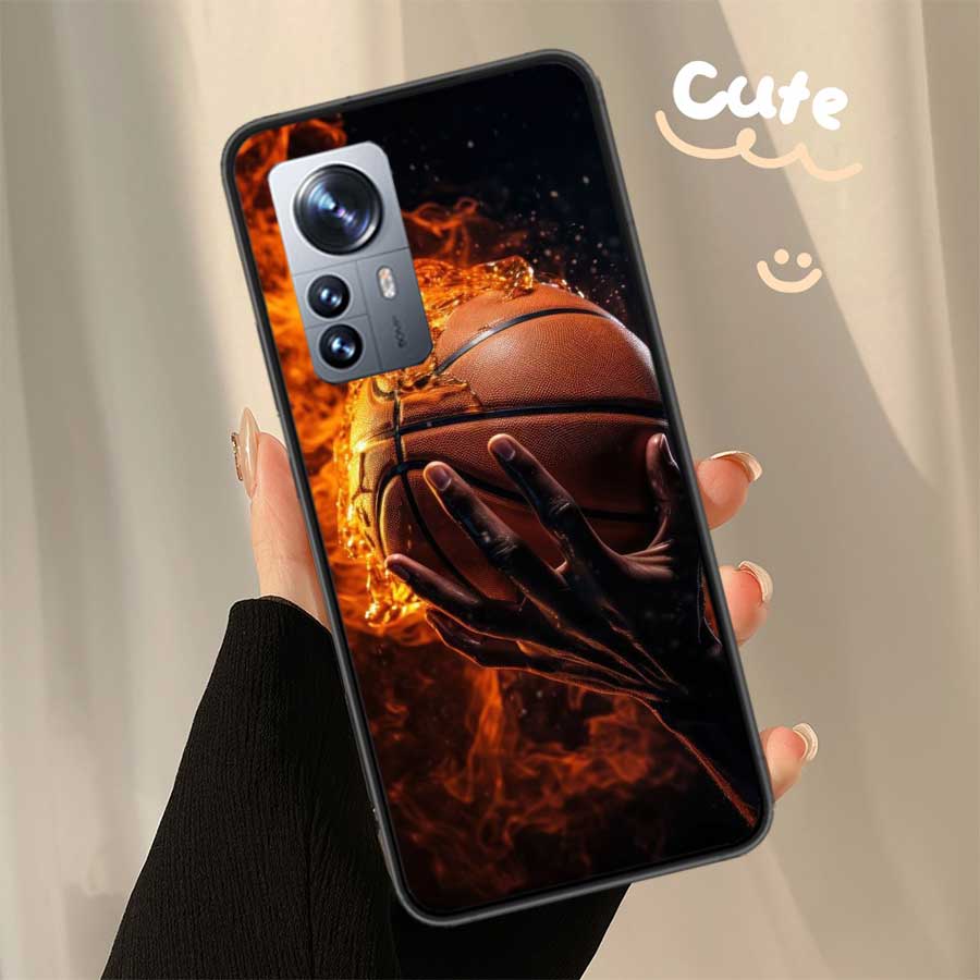 Basketball Phone Case For Xiaomi Poco X7 X6 X5 X4 X3 GT NFC M4 M5 Pro 5G M3 Mi F6 F5 F4 F3 F2 F1 Capa Coque TPU Cover Clear Fund