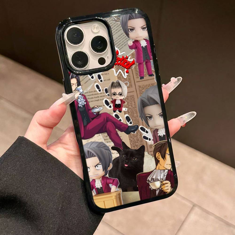 Classic Game Ace Attorney Phone Case For IPhone 17 16 15 14 13 Plus 12 11 Pro Max PC+TPU Cases Back Cover