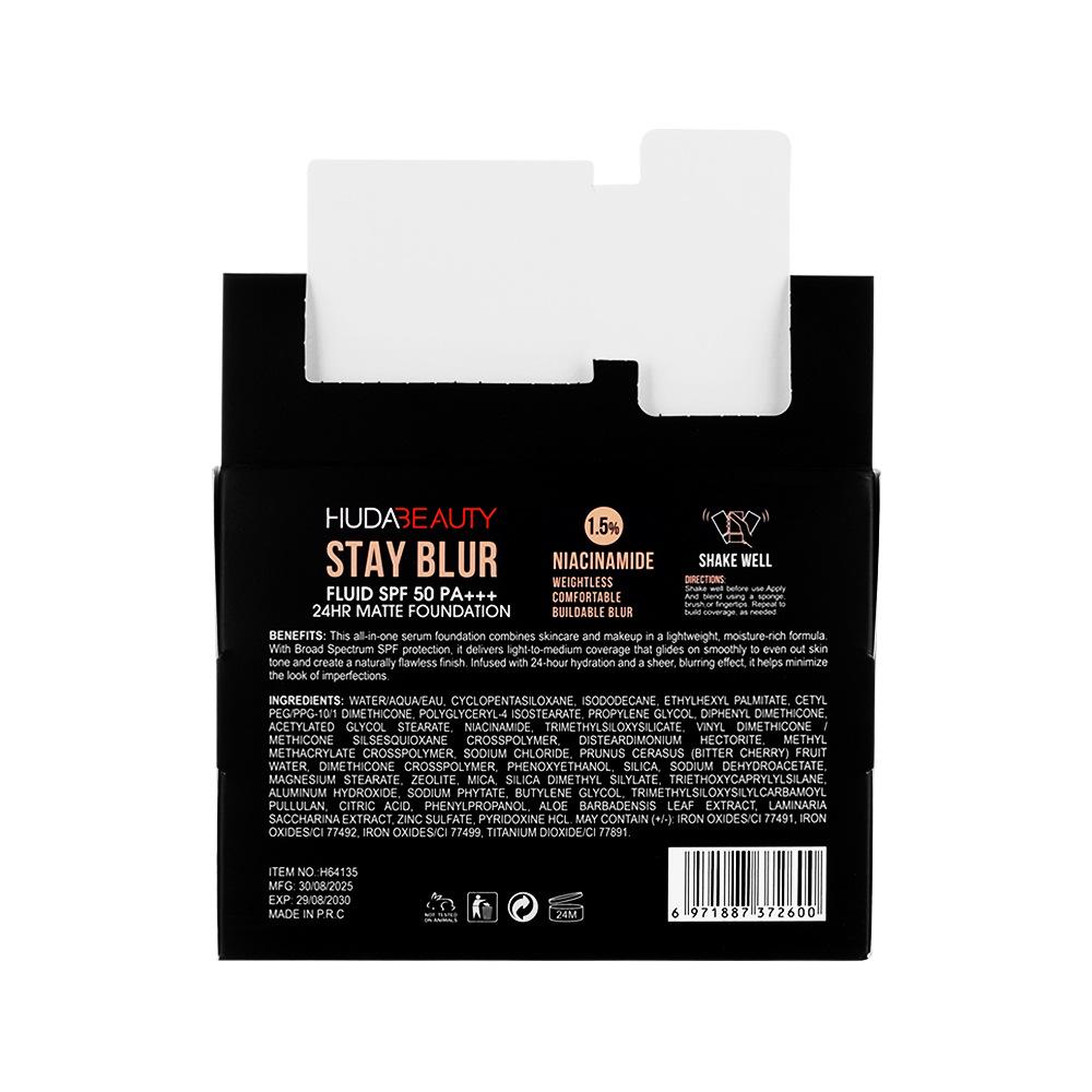 Huda Beauty Stay Blur Oil-Control Moisturizing Concealer Foundation