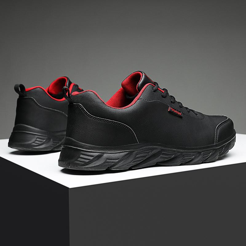 38-46 Herrenmode Outdoor PU wasserdichte Freizeitschuhe Sneakers Laufschuhe
