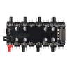 12V 4Pin/5V 3PIN 1 To 8 Multi Way Splitter SATA Power Supply ARGB/RGB PWM Fan Hub RGB Strip Splitter LED Light Strip Controller