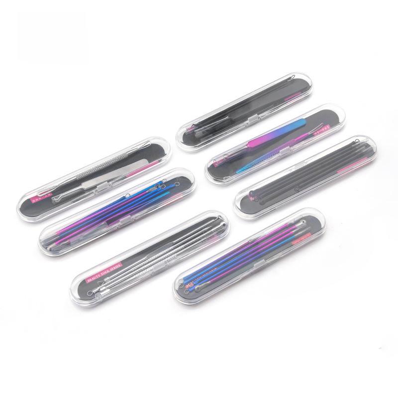 4-Piece Stainless Steel Acne Kit: Needles & Blackhead Removers
