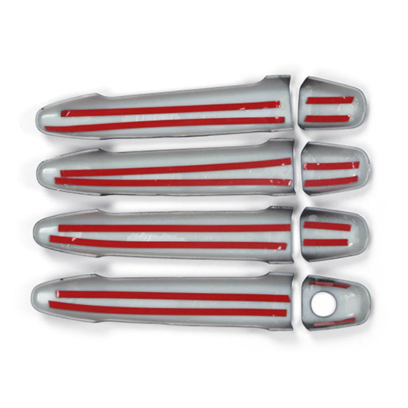 1 Set Car Side Exterior Door Handle Cover Trim Matte Black Fit for Toyota 4Runner SUV 2009 2008 2007 2006 2005 2004 2003