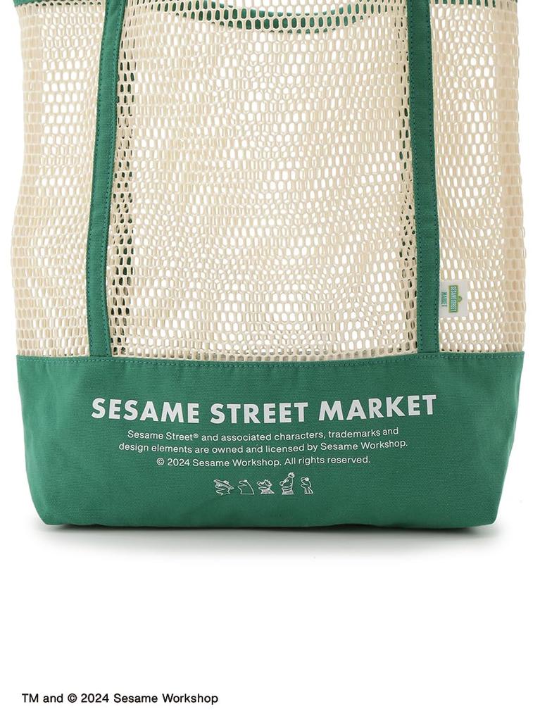 Sesame Street Market Mesh Tote Bag SSMUGB243206 Women's Green, Free Size