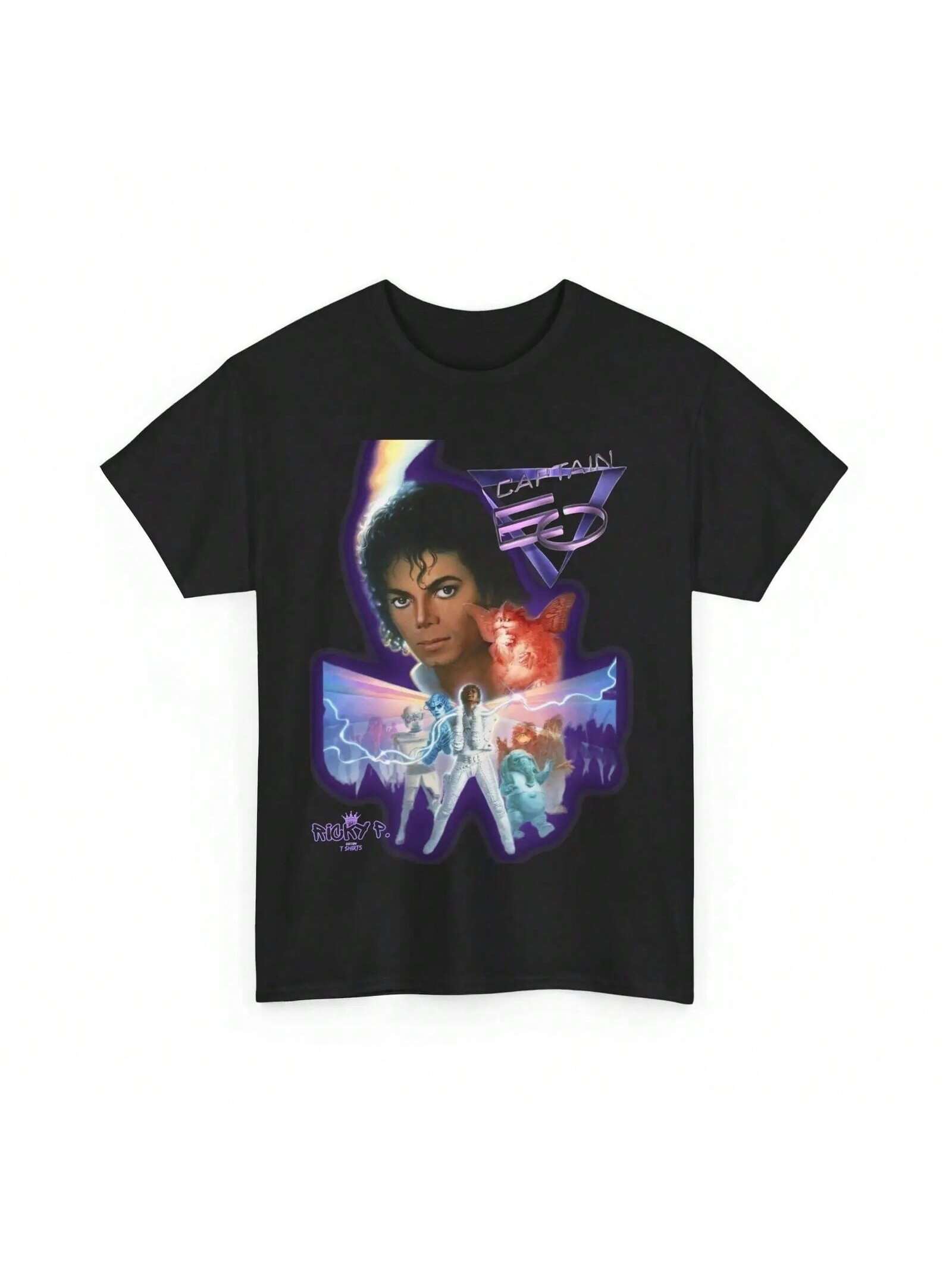 Captain EO 1986 Musical T Shirt Unisex Heavy Cotton Tee S разноцветный