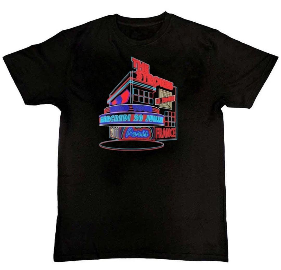 New The Strokes World Tour Graphic Print Mens T-Shirt M