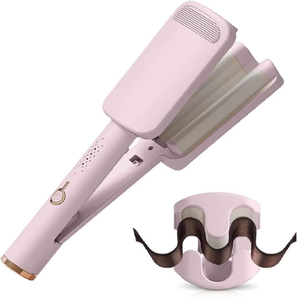 Rotating Deep Wave Hair Curler 4 Temperature Adjustable Large Curling Iron  Salon