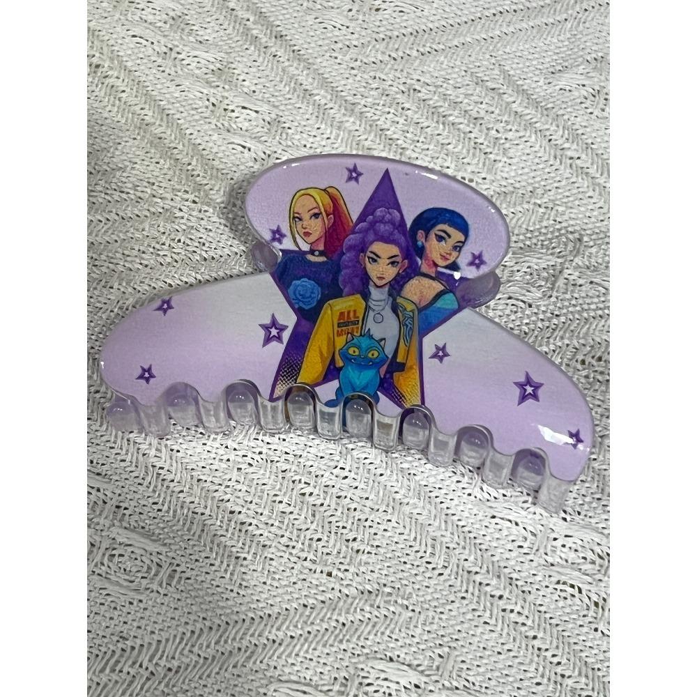 Kinder Heiß Kpop Dämonenjägerin Girlgroup Haarspangen, süße Plastik-Haarnadeln, Mädchen Seitenclips, Haaraccessoires Geschenke
