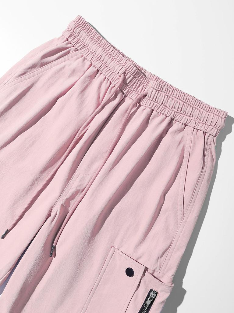 European & American Women's Tactical Cargo Pants - Summer Sports Style, Drawstring Casual Wear.