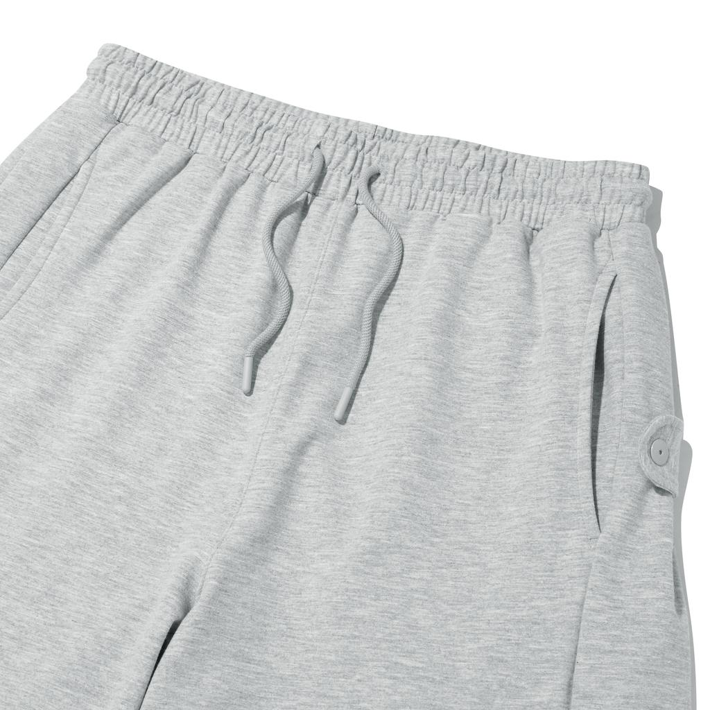 INTERCREW Side-Tuck 3/4 Jersey Shorts M Grey Ita2Rm03Amg