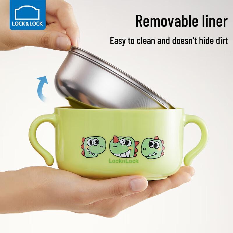 Lock&Lock 316L Stainless Steel Baby & Kids Feeding Bowl