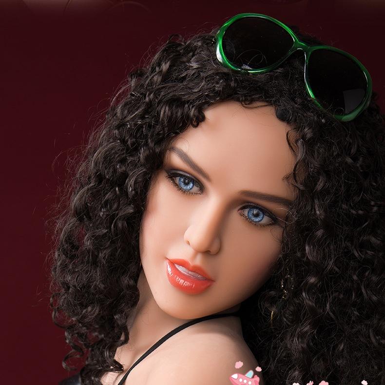 Men's Sex Doll Head Oral Sex Love Doll Soft Masturbation Cup Tan Erotic Adult Sex Toy