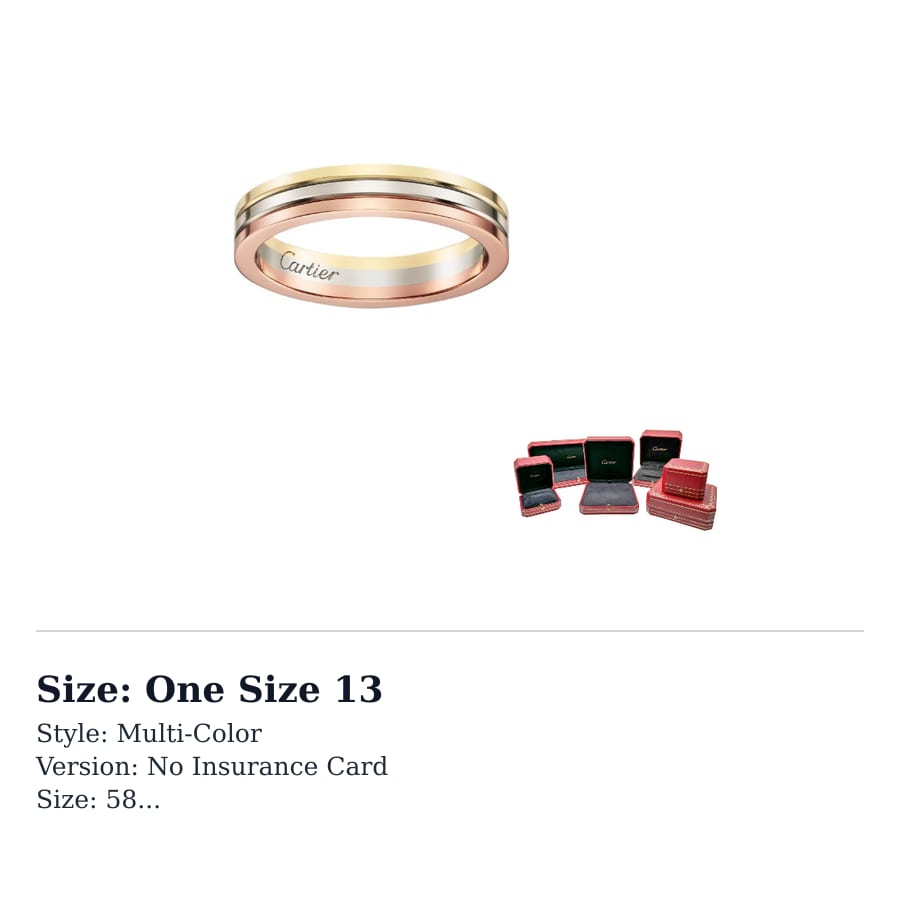 CARTIER 18K White Gold 18K Rose