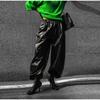 Drawstring Drawstring Lantern Leather Pants Women's Solid Color Autumn and Winter New Leather Pants Daily All-match Style Women's Pants