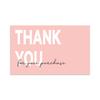 10-30pcs 9cm*5.4cm Pink Flowers Thank You Cards For Gift Card Box Package Decoration Shopkeeper Baking Small Business