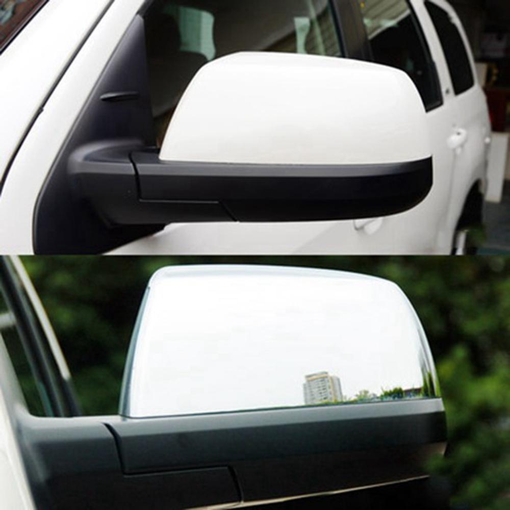 RR-Chrome ABS Car Side Rearview Mirror Cover Trim For Toyota- Sequoia 2007-2020