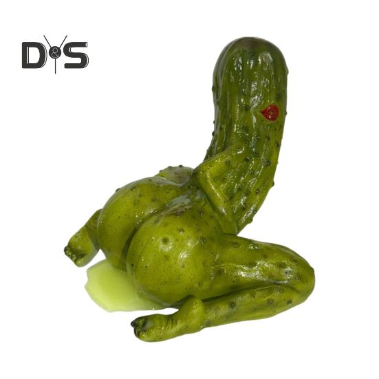 Kimchi Figurine Ornament Compact Design Lightweight Universal Handmade Resin Funny Penis Pickle Desk Decor