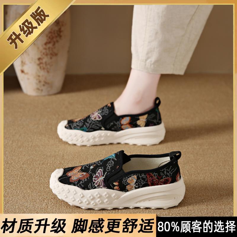 Canvas shoes new thick-soled breathable cloth shoes are not tired, fisherman shoes size autumn