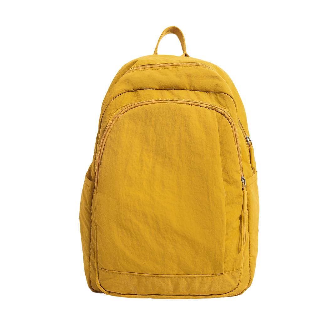 Schoolbag Korean version of the new simple style casual backpack solid color versatile travel backpack trendy fashion commuter backpack women