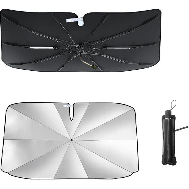 Windshield Sun Shade Umbrella, Portable Foldable, Spring Structure Wind Shield, Front Window Sunshade, Protect From Sun Rays Car Windshield,