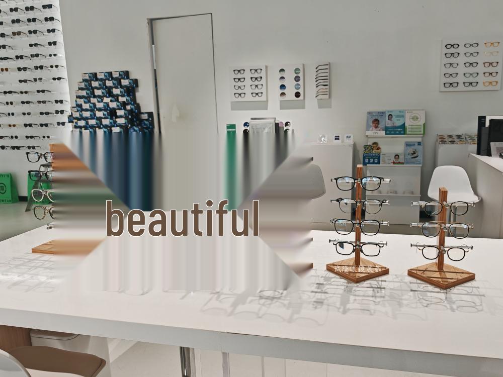 Wooden Double-Row Sunglasses Display Stand for Wayfarer Glasses