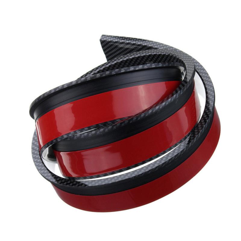 

New 2X 1.5M Car Fender Flare Extension Wheel Eyebrow Moulding Protector Carbon Fiber