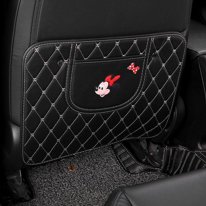 Children's Car Seat Back Protector: Creative Cartoon Kick & Scuff Guard