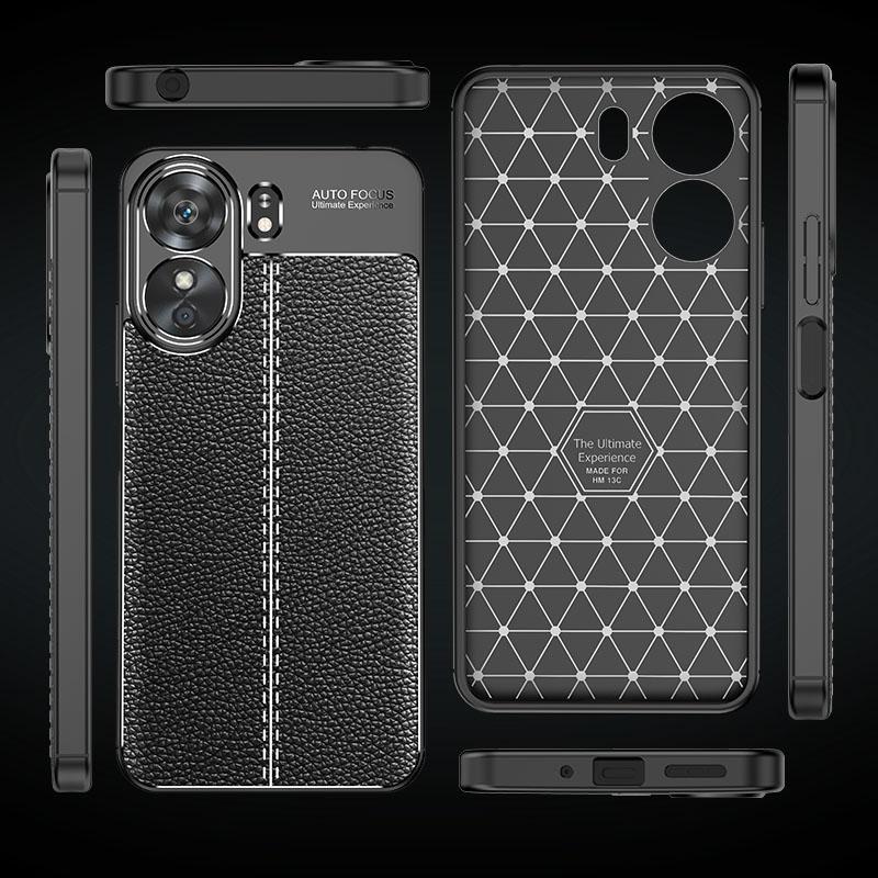 Für Xiaomi Poco C65 Hülle Xiaomi Poco C65 Hülle Hüllen Stoßfest Luxus TPU Silikon Business-Stil Handyhülle Xiaomi Poco C65