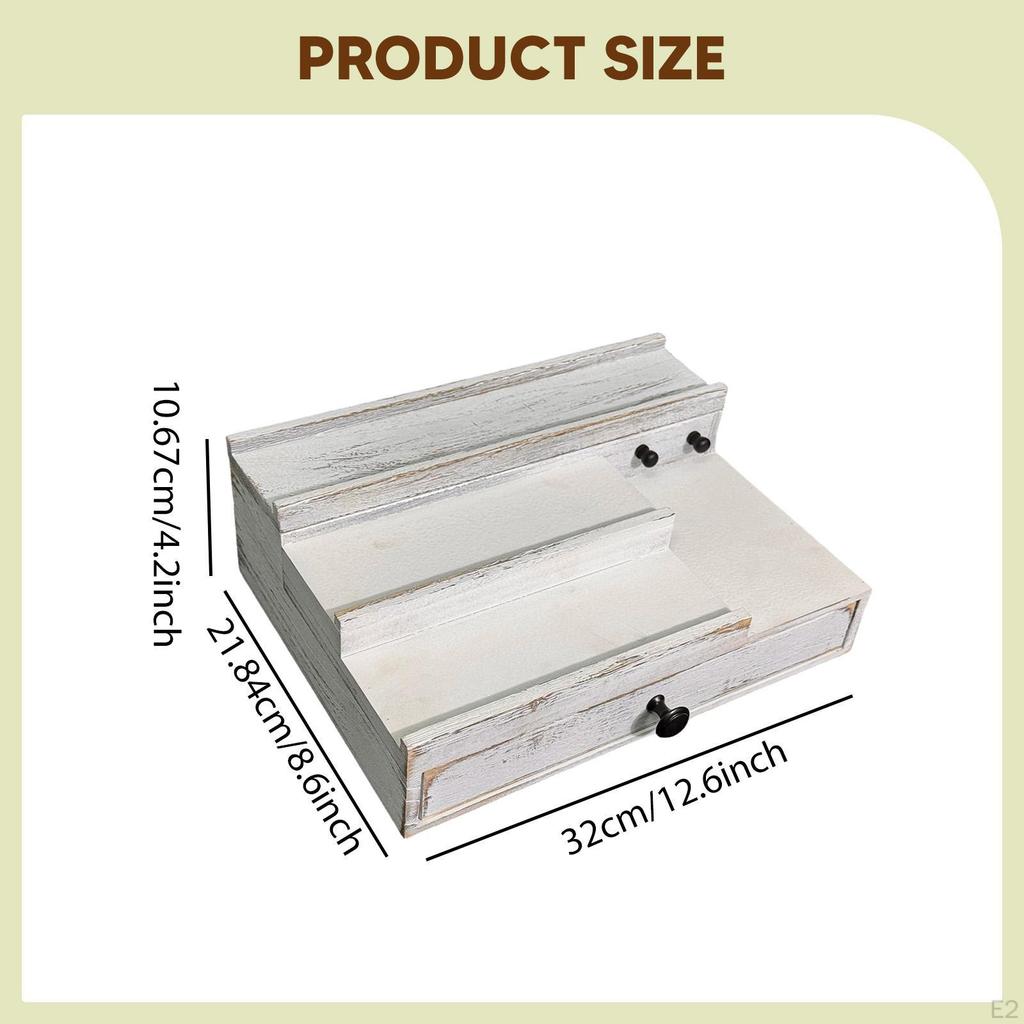 Wooden Perfume Holder Cosmetics Riser Multiuse Fragrance Rack Makeup Lotion Jewelry Storage