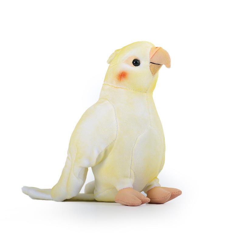 Новая плюшевая кукла-попугай Подарок на день рождения Кукла-компаньон Плюшевая игрушка Кукла жёлтый