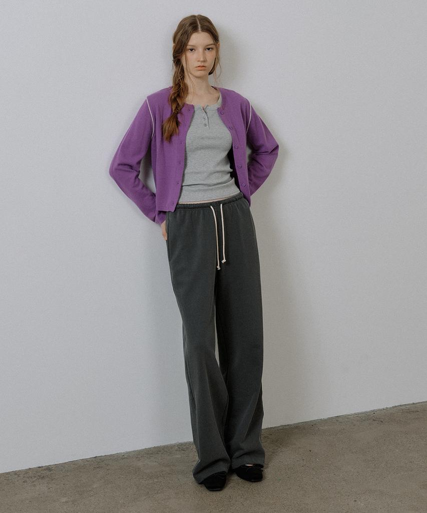 Peulibeo07 Back Logo Banding Sweatpants [Frsp05Pt02]_Charcoal