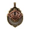 Tarot Vision Pendant All-Seeing Eye Necklace Charm Mystic Divination Jewelry Tarot Card Symbol Pendant with Smooth Rotation for Fate Insights