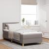 VidaXL Bed Box Spring with Mattress Taupe 90x200 Cm Fabric 3338892