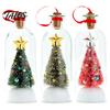 Batteriebetriebenes Ornament Aufnehmbares Weihnachtsbaum-Flaschenpost, Sprachaufnahme Feiertags-Andenken Schneeflocken-Stechpalmen-Ornamente mit Wiedergabe,