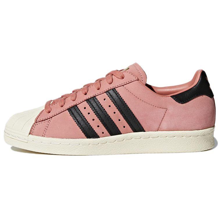 

Adidas Оригинальные кожаные низкие кроссовки Superstar 80-х Женские кроссовки Розовый Черный CQ2513 38⅔