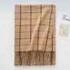Maillard Couple Scarf Women's Winter New Korean Version Atmosphere Retro Versatile Plaid Warm Shawl