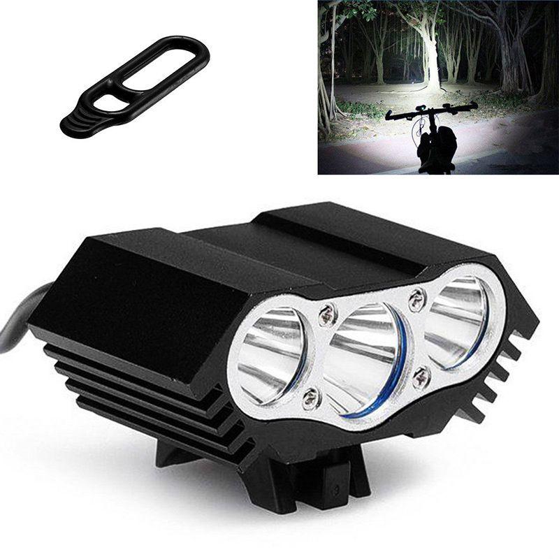 Aluminum Alloy Led Bike Headlight With Cool White Brightness**