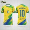 2026 Brazílie Neymar #10 Fotbalový dres Set, Fotbalové tričko Pánské Dámské Dětské, Samostatný top k dispozici, Fanouškovské tričko Šortky 2dílná tepláková souprava