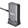 10Port USB C Charger 950W Power Adapter Gans Technology Intelligent Chip ABS Housing For Smartphones Laptops Tablets