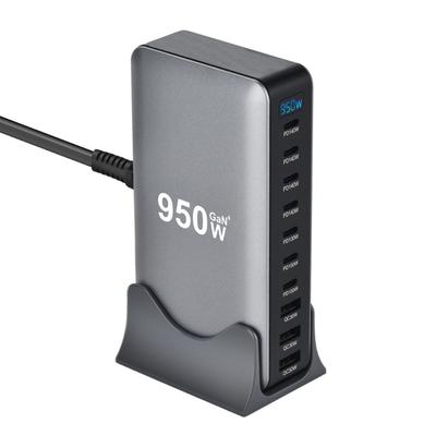 10-Port USB-C-Ladegerät 950W Netzteil Gans Technology Intelligenter Chip ABS-Gehäuse Für Smartphones Laptops Tablets